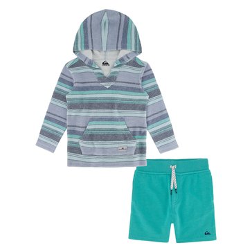 Quiksilver Toddler Boys' Knit Hoodie Short Set, 2-Piece