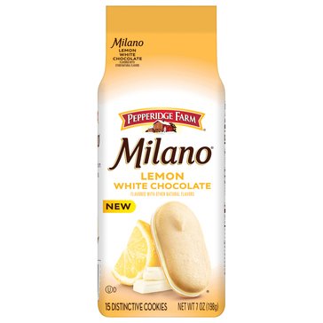 Pepperidge Farm Milano Lemon White Chocolate Cookies, 7oz