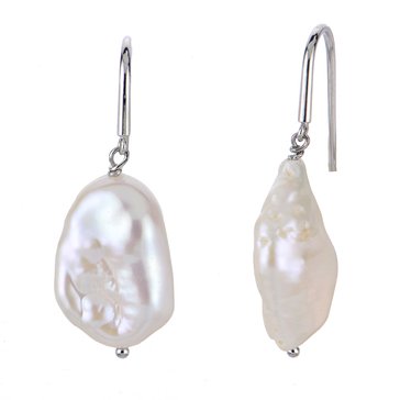 Imperial Freshwater Cultured Keshi Pearl Hook Drop Earrings