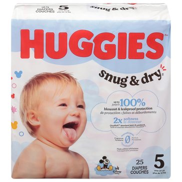 Huggies Snug and Dry Jumbo Pack, 25-Count