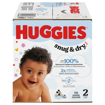 Huggies Snug and Dry Giga Pack, 116-Count