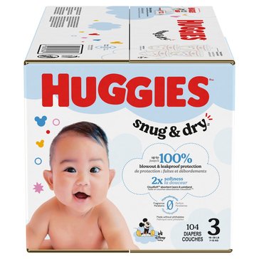 Huggies Snug and Dry Giga Pack, 104-Count