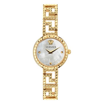 Versace Women's Greca Goddess Mother of Pearl Dial Bracelet Watch
