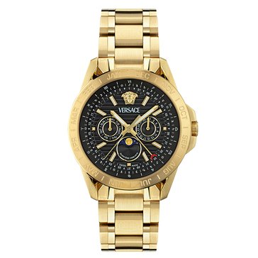 Versace Men's V-Galaxy Moonphase Bracelet Watch