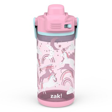 Zak Designs Fanciful Unicorn Beacon Straw Bottle, 16oz