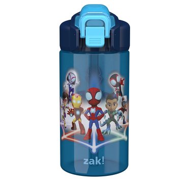 Zak Designs Spider-Man Jubilee Straw Bottle, 16oz
