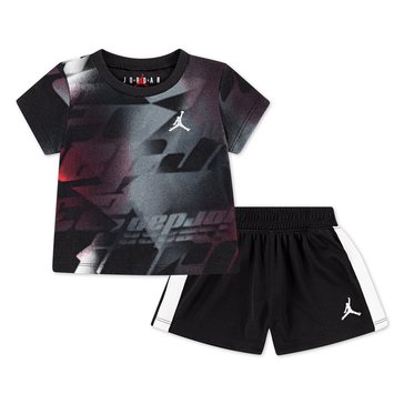 Jordan Baby Boys' Triple Team All Over Print Short Set