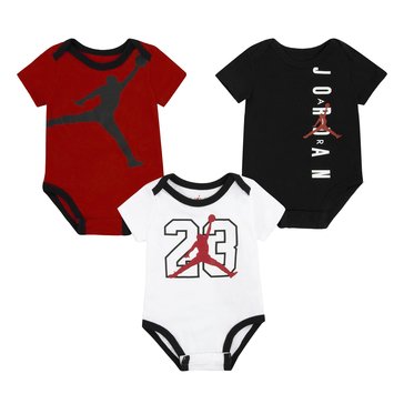 Jordan Baby Boys' Jumpman Icon Bodysuit, 3-Pack
