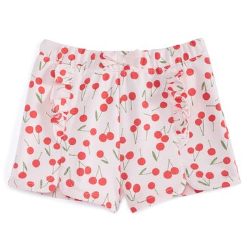 Wanderling Baby Girls' Cherry Toss French Terry Short