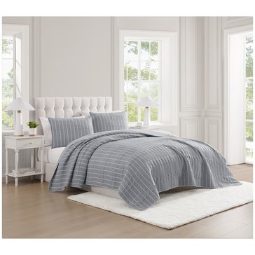Harbor Home Steven Stripe Quilt Set