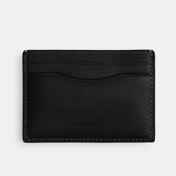 Coach Money Clip Card Case Natural Full-Grain Leather