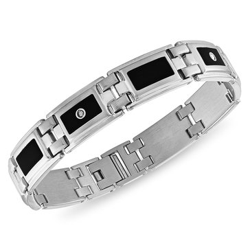 Esquire Men's Jewelry 1/8 cttw Diamond Bracelet