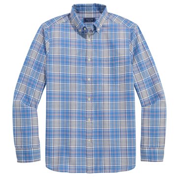 Vineyard Vines Men's Long Bay Plaid Madras Shirt