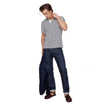 Banana Republic Men's Lux Touch Stripe Polo