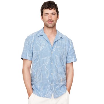 Banana Republic Men's Embroidered Resort Shirt