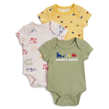 Wanderling Baby Boys' Bodysuits, 3-Pack