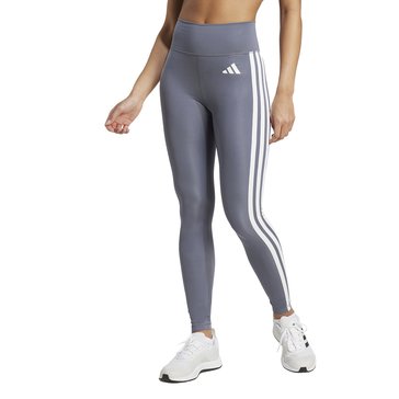 Adidas Women's Optime Essentials 3 Stripe Full Length Leggings 