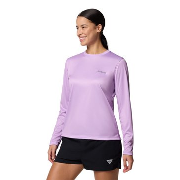 Columbia PFG Women's Tidal Tee PFG Fish Star Long Sleeve Knit Top