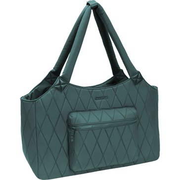 Max Studio Verticle Diamond Puffer Nylon Quilted Weekender