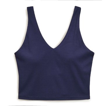 3 Paces Women's Soft Rib Knit Crop Tank 