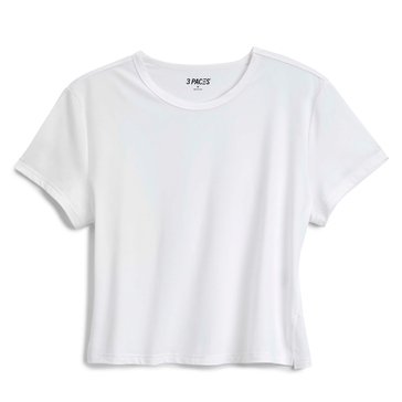 3 Paces Women's Short Sleeve Crop Tee 