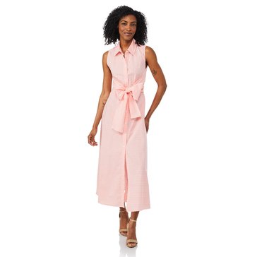 Nautica Women's Gingham Wrap Shirtdress