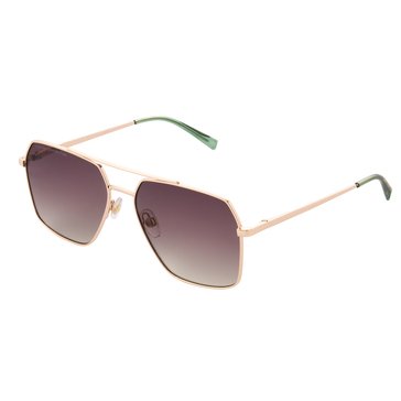 French Connection Women's Winifred Geometric Aviator Sunglasses