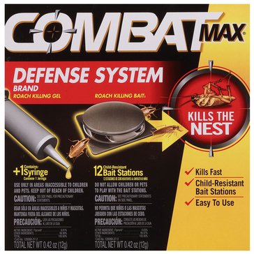 Combat Max Roach Defense System Roach Bait and Gel