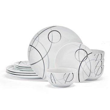 Studio Nova Circles 12-Piece Dinnerware Set