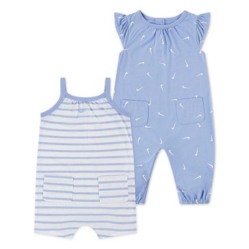 Nike Baby Girls' Essentials Tank Romper, 2-Pack