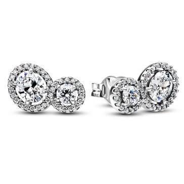 Pandora Embracing Halo Stud Earrings