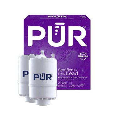 PUR Filtration Faucet Mount Water Filter Replacement, 2-Pack