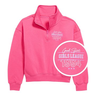 Old Navy Big Girls' Quarter Fleece Zip Up Top