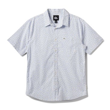 Quiksilver Men's Ditseaweed Classic Stretch Mini Floral Print Short Sleeve Shirt