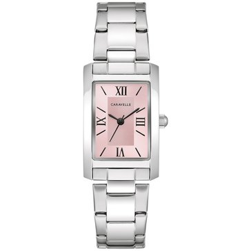 Caravelle Women's Rectangle Quartz Dress Bracelet Watch