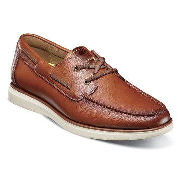 Florsheim Men's Tropics Moc Toe Elastic Lace Boat Shoe