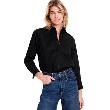 Old Navy Women's Long Sleeve Solid Classic Shirt