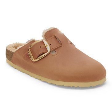 Birkenstock Women's Boston Shearling Big Buckle Clog, Narrow Fit
