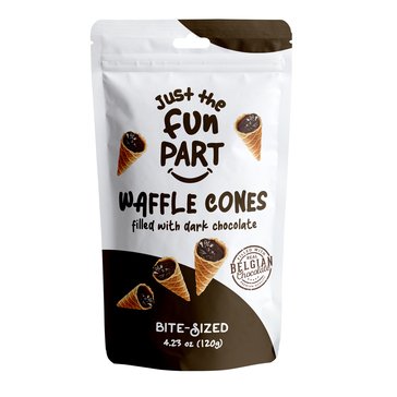 Just the Fun Part Dark Chocolate Mini Waffle Cones