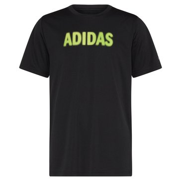 Adidas Big Boys' Gradient Logo Poly Tee