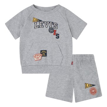 Levi's Toddler Boys' Coastal Prep Raglan Knit Short Set