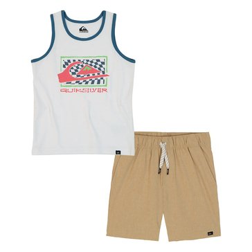 Quiksilver Baby Boys' Wave Tank Knit Short Set,  2-Piece 