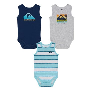Quiksilver Baby Boys' Tank Bodysuit, 3-Pack