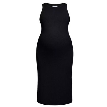 Motherhood Maternity Micro Ribbed Racer Tank Max Dress 