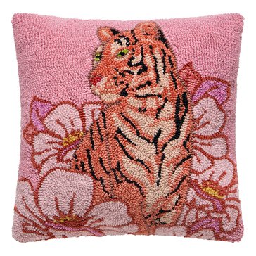 Peking Handicraft Blushing Tiger Hook Pillow