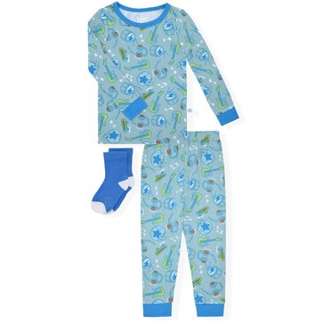 Sleep On It Toddler Boys' Music Tight Fit Pajamas Set, 3-Piece