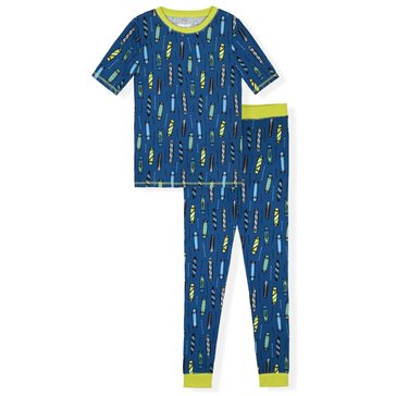 Sleep On It Toddler Boys' Skateboards Tight Fit Pajamas Set, 2-Piece