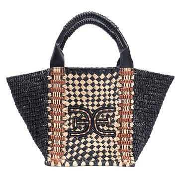Sam Edelman Marley Raffia Collapsible Small Tote