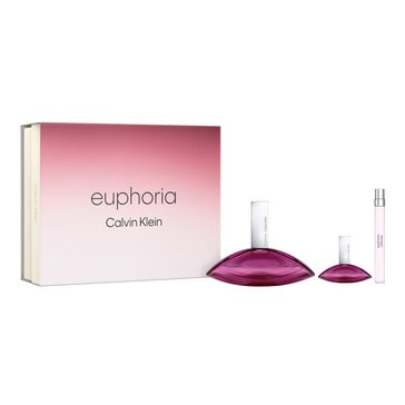 Calvin Klein Euphoria Eau De Parfum for Women 3-Piece Gift Set