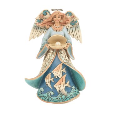 Jim Shore Angel Holding Shell Figurine